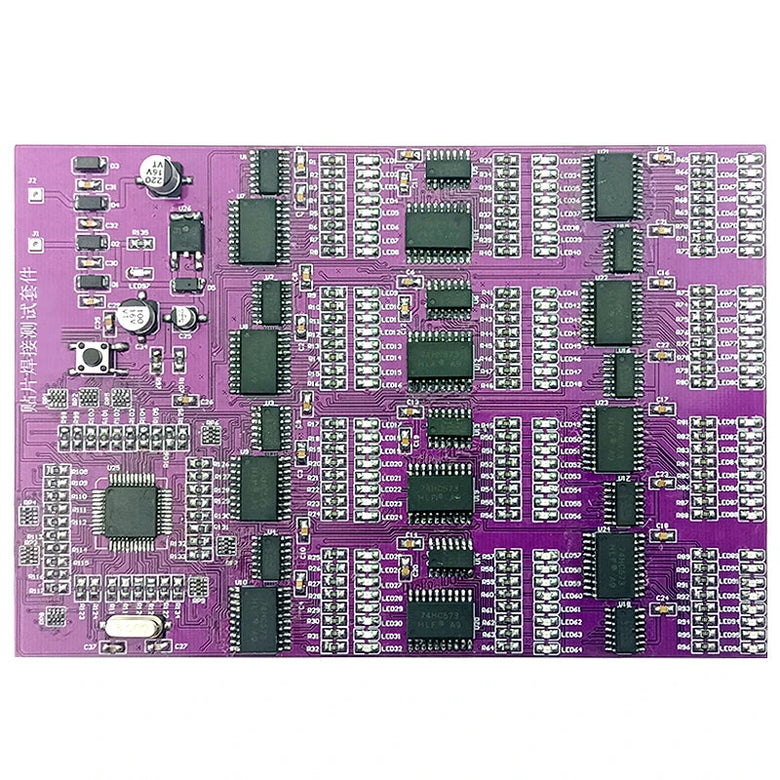 SMD Components Soldering Practice Test Kit 300 Pieces LED Circuit Board FR-4 PCB Material Sequential Flashing DC9V Multilayer Electronics Training
