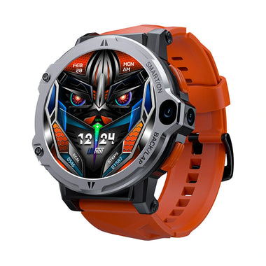 LOKMAT APPLLP 6 Pro 1.54 inch HD Screen with Dual Camera Heart Rate Blood Oxygen Multi-sport Modes Music Playback SOS Calls GPS Positioning Function 3G+64GB 4G Network Smart Watch