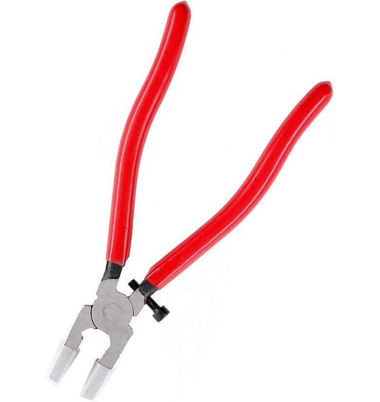 8PCS Glass Cutter Tool Kit Chrome Vanadium Steel Professional Glass Pliers Carbide Tip Cutter 0.079in to 0.787in Stained Glass Cutting Set