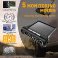 Tire Pressure Monitoring System Solar Powered TPMS for RV and Trailers TPMS with LCD Display 4 Sensors Real-Time Pressure And Temperature Monitoring