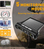 Tire Pressure Monitoring System Solar Powered TPMS for RV and Trailers TPMS with LCD Display 4 Sensors Real-Time Pressure And Temperature Monitoring