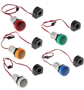 Geekcreit 2in1 22mm AC50-500V 0-100A Amp Voltmeter Ammeter Voltage Current Meter With CT Au23