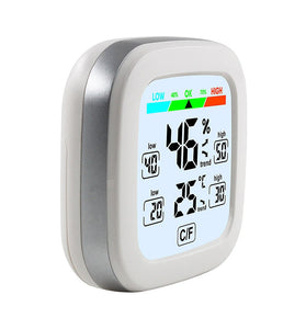 Digital Hygrometer Thermometer Indoor Temperature Humidity Meter Sensor 24H Data Record LCD Display Magnetic Adsorption with Trend Backlight Weather Station