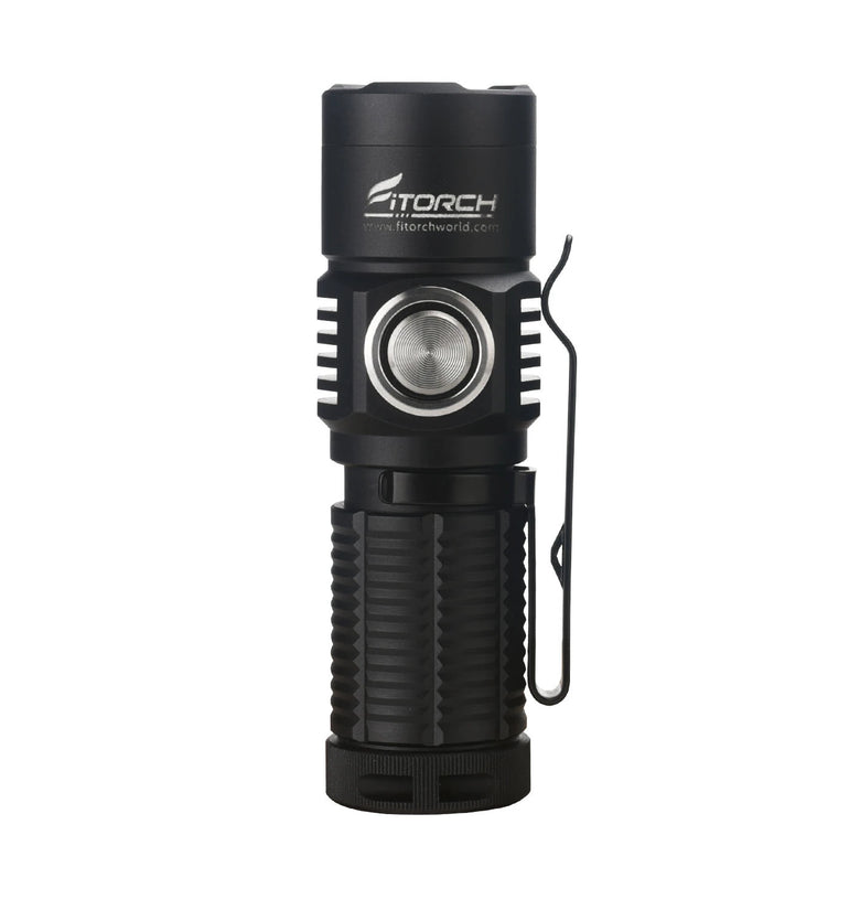 Fitorch ER16GT 1350LM Compact EDC LED Flashlight with 18350 Battery USB Rechargeable Powerful Mini Torch Portable Outdoor Clip Light