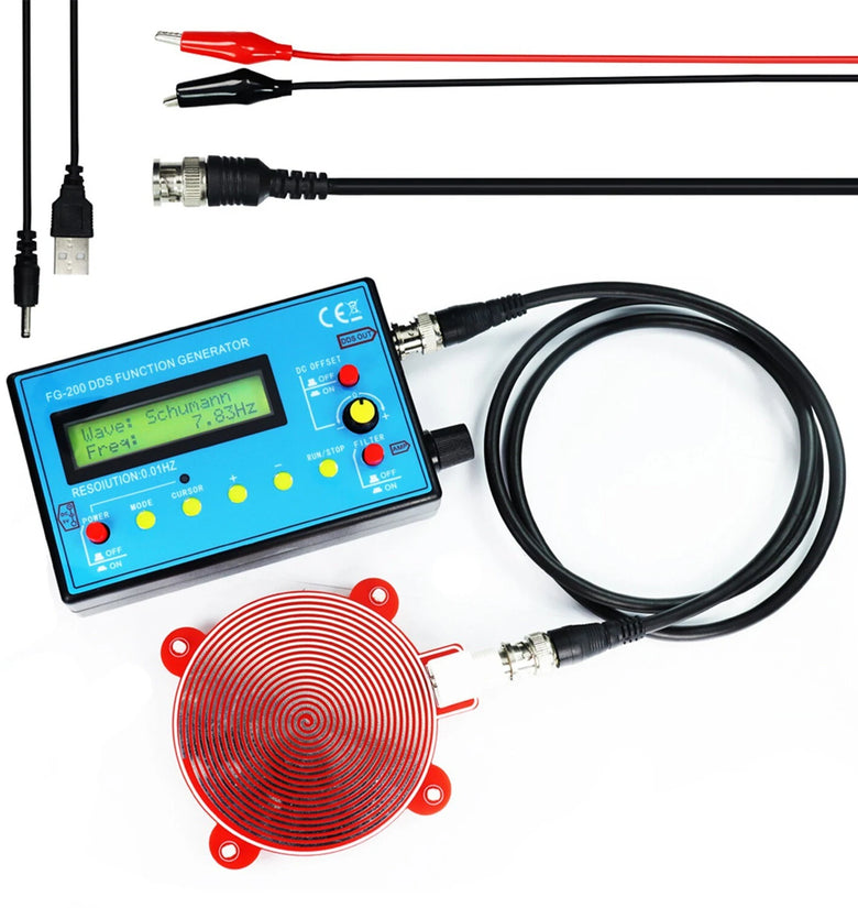 FG-200 DDS Function Signal Generator Frequency Counter 0.01Hz - 500KHz Signal Source Module Sine+Square+Sawtooth Waveform