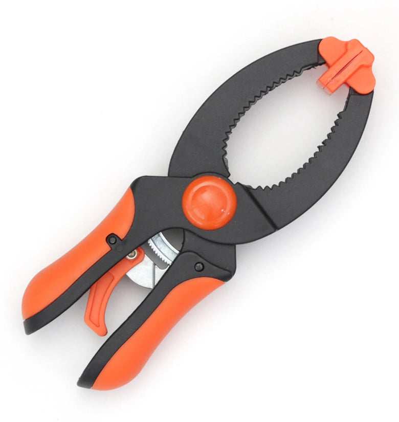 6-1/4 Inch / 9 Inch Woodworking Spring Clamps Ratchet Mechanism Rapid Clamping Plastic Clamp Clips for Carpentry Projects