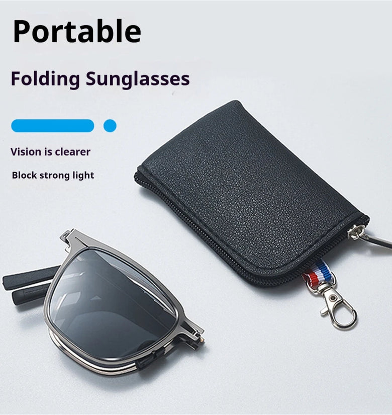 Unisex Portable Foldable Polarized Sunglasses Lightweight Stylish HD  UV400 Sun Glasses for Outdoor Travel Daily