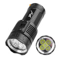 BIKIGHT High Brightness Diving 4 Modes Super Brigh Flashlight Professional Aluminum Scuba Lantern 200M IPX8 Waterproof 5*T40 LED Underwater Torches