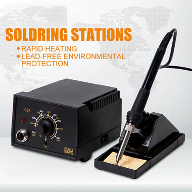 G2-936 Antistatic Constant Temperature Soldering Iron Station 60W with Wide Range 200~480 High Temperature Stability for Professional and Hobby Use