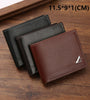 Men Short Wallet Business Casual Soft Leather Wallet Classic Retro Horizontal Wallet Large Capacity Fashion Purse With Card Slot