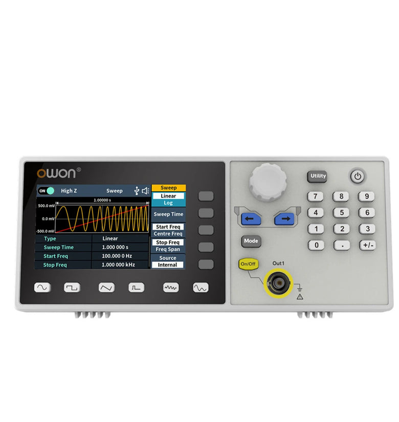 OWON DGE1030 DGE1060 Arbitrary Waveform Generator 1 Channel 30Mhz 60Mhz Bandwidth 14Bits Digital Waveform Generator