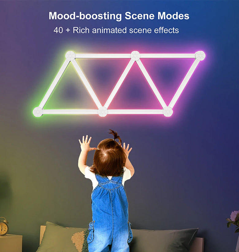 LIXINCORDA Tuya Smart Splicing Light Bars DIY Indoor Wall Atmosphere Light LED Creative Sound Pickup Quantum Lamp