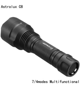 Astrolux C8 XP-L HI 1300Lumens 7/4modes A6 Driver Tactical EDC LED Flashlight 18650