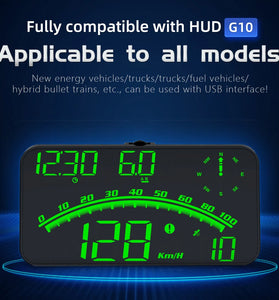 Head Up Display for Car Large Screen Digital GPS Speedometer 5.5-Inch Car Hud Head-Up Display Speeding Alarm