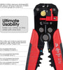 5-in-1 Multifunctional Wire Stripper Automatic Scissors Press Plier Electrician Crimping Pliers Disassembling Tools Accessoires for Electrical Maintenance and Repair