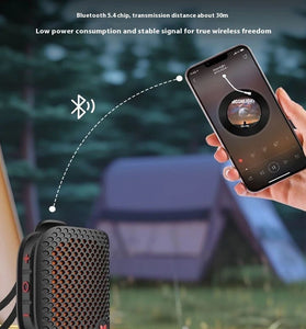 Monster M3 Portable Speaker bluetooth V5.4 Speaker Stereo Sound TWS IPX7 Waterproof Hands-free Call Magnetic-clip Wearable Outdoors Speaker