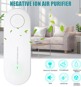 2Pcs Anion Air Purifier Negative Ion Generator 5 Million Ion Output Energy Efficient Design Various Colors  EU Plug Suitable for Bedrooms Living Rooms and Offices