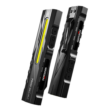 Warsun T9pro 1300LM Ultra-Bright Flashlight EDC Blade Portable Aluminum Alloy Torch with Red Laser & UV Light for Outdoor Lighting