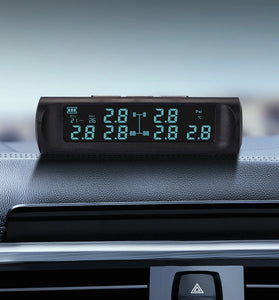 Solar Power Wireless Tire Pressure Monitoring System 6-Wheel External TPMS Tire Detector for Truck Bus Lorry