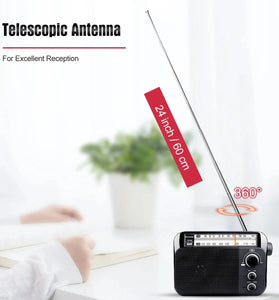 Retekess TR604 Radio FM AM Portable Radios AM FM on the battery Speakers Rechargeable Radio For Senior