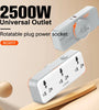 LDNIO SC3317 2500W Rotatable Plug Power Socket with 3AC+USB-A+USB-C PD QC3.0 PPS SCP Fast Charging Power Strip Adapter EU Plug US Plug for iPhone 16 16 Pro 15 14 13 Pro Max for Huawei Mate XT for Xiaomi 15pro
