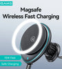 USAMS US-CD222 Wireless Magnetic Car Phone Holder 360 Rotary Air Vent Mount Stand for iPhone 15 14 13 for Xiaomi 14pro for Samsung Galaxy S24 for Huawei Mate60 Pro