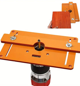 Wood Milling Chamfering Trimming Machine Balance Board Router Table Insert Plate High Accuracy Router Slotting Positioning Bracket Plate for Woodworking