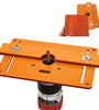 Wood Milling Chamfering Trimming Machine Balance Board Router Table Insert Plate High Accuracy Router Slotting Positioning Bracket Plate for Woodworking