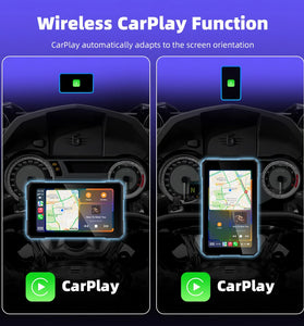 5inch Rotating Screen Motorcycle Wireless Carplay Android Auto Navigation GPS Monitor WIFI 5.0 BT