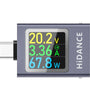ATORCH HDC-085C USB Type-C Tester LED Display Voltmeter Ammeter DC Current Voltage Meter Power Bank Charging Tester DC 4.5-50V 0-12A 600W