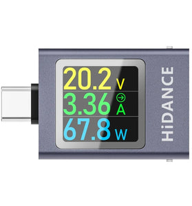 ATORCH HDC-085C USB Type-C Tester LED Display Voltmeter Ammeter DC Current Voltage Meter Power Bank Charging Tester DC 4.5-50V 0-12A 600W