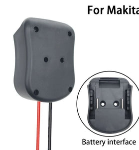 Multi-purpose Power Adapter Dock Compatible with Makita 18V Batteries Reliable ABS Shell Easy Connections for DIY Projects and Electric Vehicles