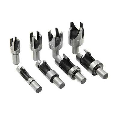 8PCS HSS Cork Drill Bit Set Wood Plug Cutter Drill Cutting Tool Drill Bit Set Bored Hole Tenon Drills