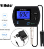 PH Meter Acidometer LCD Display Water Quality Monitor Test Gauge Multi-parameter For Aquarium Laboratory EU Plug Tester