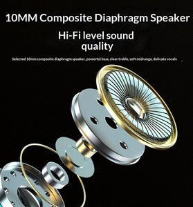 i25 TWS Wireless Earbuds bluetooth Earphone 10mm Composite Diaphragm HiFi Bass Sound LED Power Display Smart Touch Control Earhooks Sports Headphones