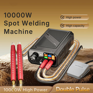 TK-20P 10000W Dual Pulse Spot Welding Machine 1200A High Current Fireproof ABS Welding Nickel Plated 0.3mm Pure Nickel 0.15mm Portable Welder