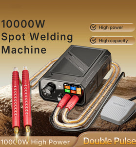 TK-20P 10000W Dual Pulse Spot Welding Machine 1200A High Current Fireproof ABS Welding Nickel Plated 0.3mm Pure Nickel 0.15mm Portable Welder