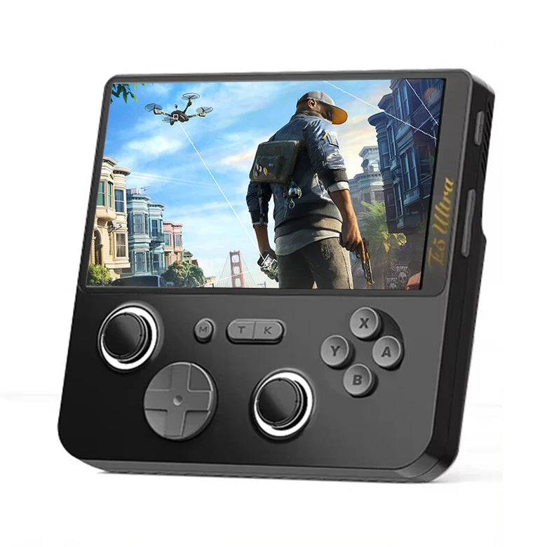 [64G Card]GAMEMT E5 Ultra 5-inch 1280*720 60Hz IPS Touch Screen Handheld Gaming Console with Hall-Effect Joystick 5000mAh Portable Android Consoles Built-in 6+128G Memory