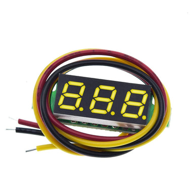 0.28 inch 3-wire Digital DC Voltmeter Head Digital Display Adjustable Three-wire DC0-100V Battery Voltmeter