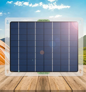 2722CM Monocrystalline 10W Portable Solar Panel for Car Travel Boat Solar Battery Charger RV Accessories with Dual USB