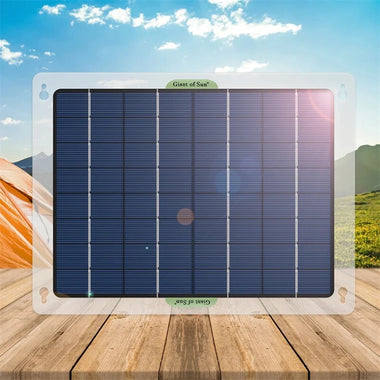 2722CM Monocrystalline 10W Portable Solar Panel for Car Travel Boat Solar Battery Charger RV Accessories with Dual USB