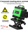 MUSTOOL 4D 16 Line Green Laser Level IP54 Self-Leveling 4000mAh Battery Touch Screen for Indoor/Outdoor Construction