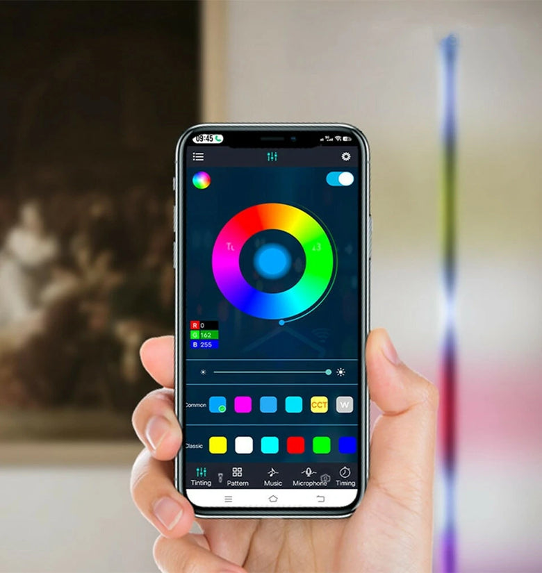 103CM RGB LED Floor Lamp Smart Remote Control Modern Corner Floor Lamp Atmospheric Standing Stand Light Christmas Decor Lighting