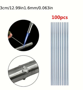 Boxed 100pcs Low Temperature Aluminum Welding Wire  1.6mm Diameter  33cm Length