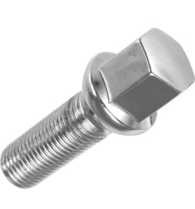 35mm Thread Silver Car Tire Screw Radius Wheel Lug Nut Bolts For Audi