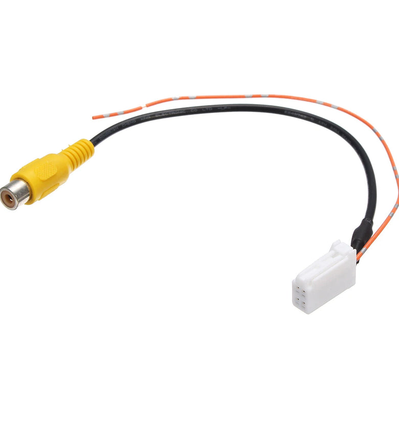 4 Pin Male Connector Radio Back Up Reverse Camera RCA Cable Adapter for Toyota