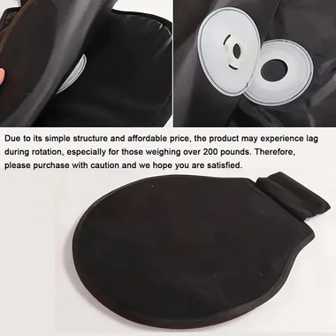 360 Rotating Car Seat Cushion Seat Protector Non-Slip Hand Washable Round Design Suitable For All Seasons Comfort Vehicle Interior Easy Access to the Seat