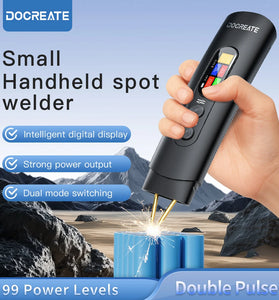HU-10B Spot Welder 1.4 Inch LCD Screen Dual Mode 800A Output Compact Handheld Welding Machine Type-C Charging