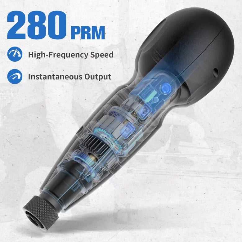 Electric Screwdriver 3.6V Lithium-ion Battery Type-C Fast Charging 2 N.m. Torque Portable ABS Body Quick-release Hex Chuck