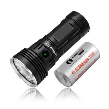 Lumintop Thanos 2.0 LEP LED 12600lm 1300m Thrower Flood Flashlight USB Type-C Rechargeable 46950 High Capacity Battery/Power Bank for Camping Search Rescue Exploration